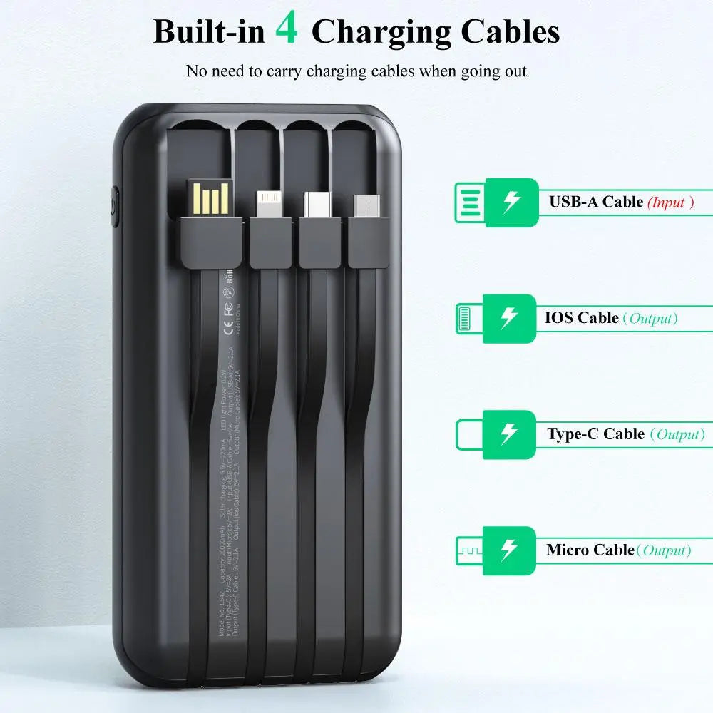AV3NIX SolarCharge Pro™ | 20000mAh Fast Solar Power Bank