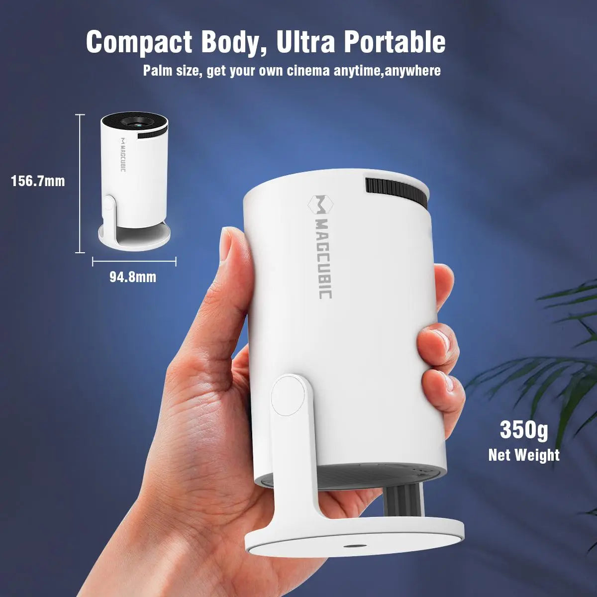 Magcubic HY300Pro Android 14.0 Smart Projector - WiFi 6, 290 ANSI Lumens, Allwinner H726, Bluetooth 5.4, 1080P Portable Home and Outdoor Cinema Projector