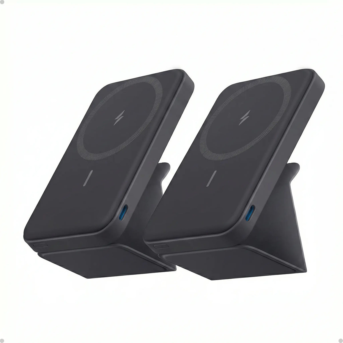Anker 5,000mAh Magnetic Power Bank - Wireless Portable Charger with Foldable Stand and USB-C Port for iPhone 17/16/15/14/13