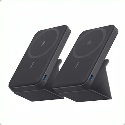 Anker 5,000mAh Magnetic Power Bank - Wireless Portable Charger with Foldable Stand and USB-C Port for iPhone 17/16/15/14/13