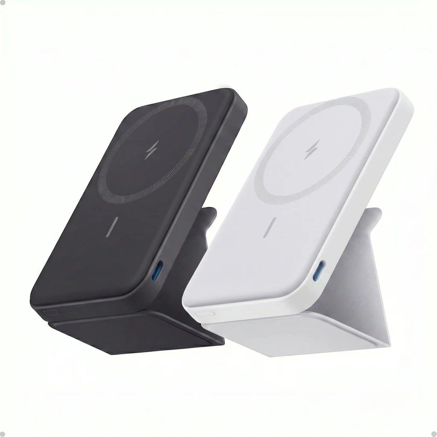 Anker 5,000mAh Magnetic Power Bank - Wireless Portable Charger with Foldable Stand and USB-C Port for iPhone 17/16/15/14/13