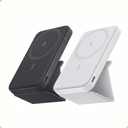 Anker 5,000mAh Magnetic Power Bank - Wireless Portable Charger with Foldable Stand and USB-C Port for iPhone 17/16/15/14/13