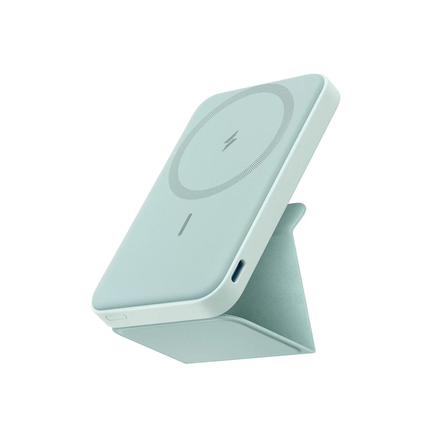 Anker 5,000mAh Magnetic Power Bank - Wireless Portable Charger with Foldable Stand and USB-C Port for iPhone 17/16/15/14/13