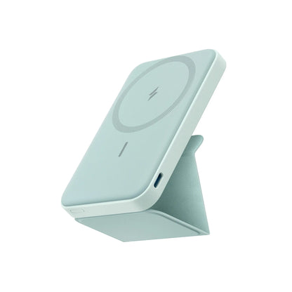 Anker 5,000mAh Magnetic Power Bank - Wireless Portable Charger with Foldable Stand and USB-C Port for iPhone 17/16/15/14/13