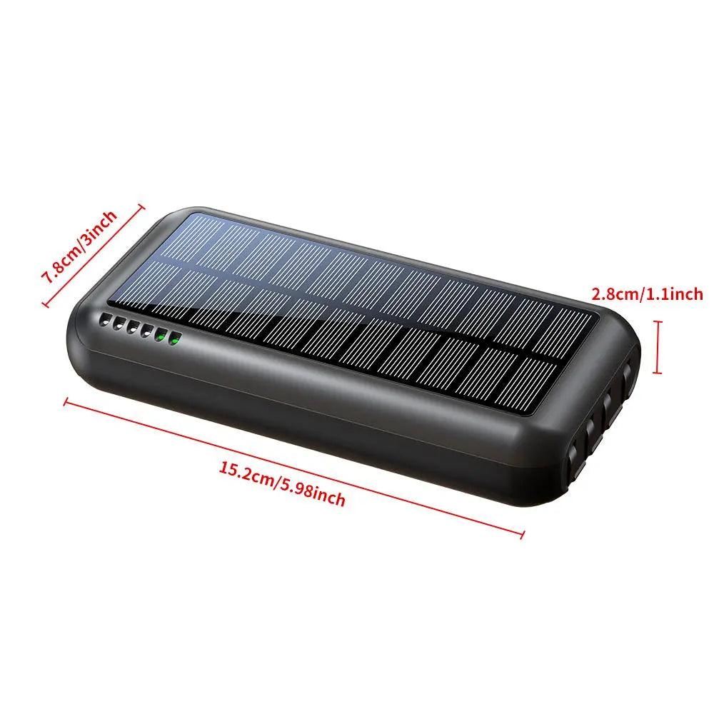 AV3NIX SolarCharge Pro™ | 20000mAh Fast Solar Power Bank