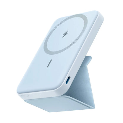 Anker 5,000mAh Magnetic Power Bank - Wireless Portable Charger with Foldable Stand and USB-C Port for iPhone 17/16/15/14/13