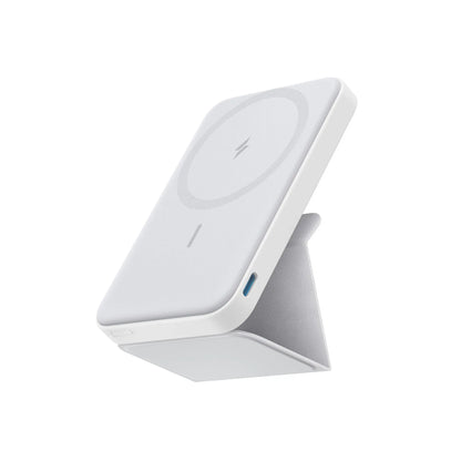 Anker 5,000mAh Magnetic Power Bank - Wireless Portable Charger with Foldable Stand and USB-C Port for iPhone 17/16/15/14/13